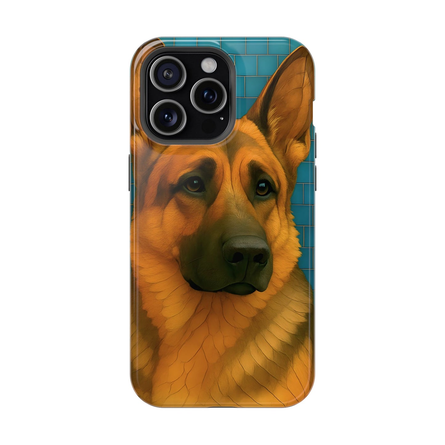 German Shepherd Mosaic Phone Case, German Shepherd Mom Gift, Dog Phone Case, Pet Gift, Dog Lover Present, iPhone Dog Case