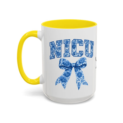 NICU Nurse Chinoiserie Accent Coffee Mug, Nurse Retirement Mug, NICU Nurse Mug, New Job Gift, Mug For NICU Nurse