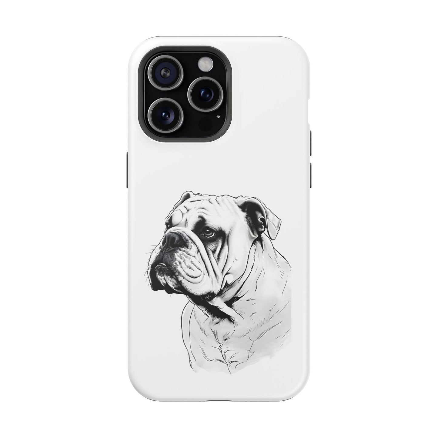 Bulldog Magnetic Tough Cases - Durable Phone Protection, Pet Lovers Gift, Animal Accessories, Unique Design, Personalized Tech