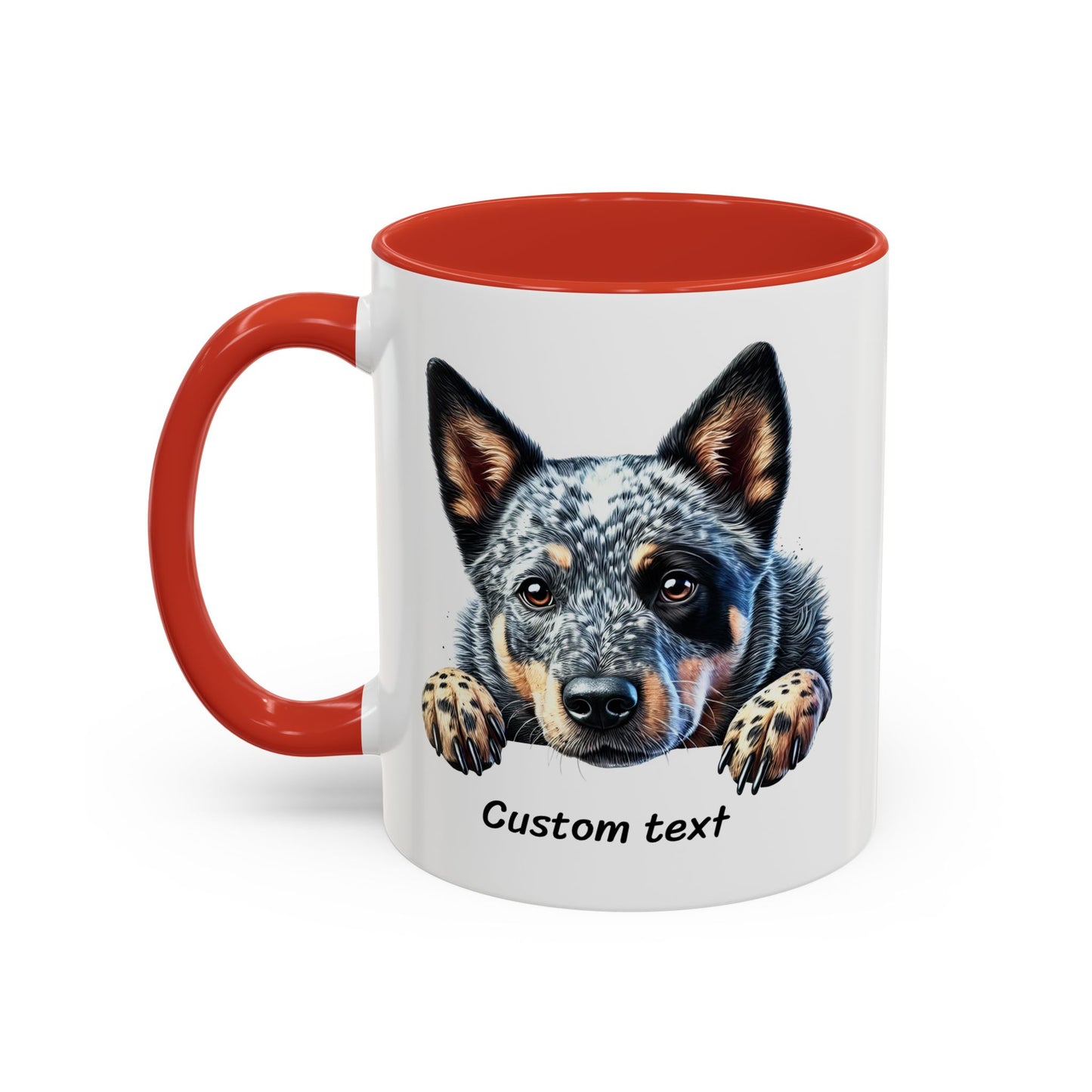 Funny Dog Lover Australian Cattle Dog Accent Mug, Sassy Coffee Cup with Dog is Friendly, I am Not Quote, Perfect Gift for Dog Moms