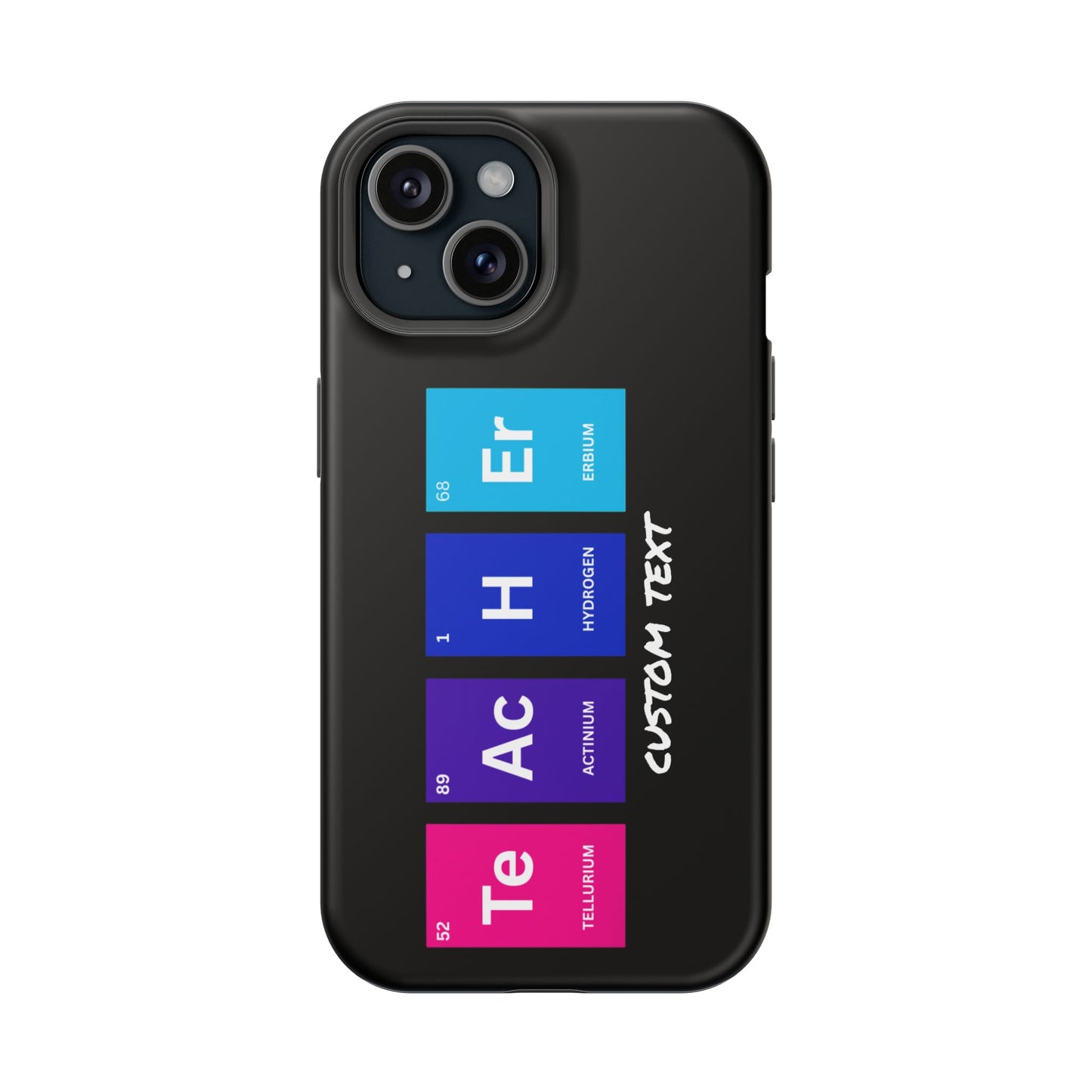 Teacher Element Magnetic Tough Case, Gift for Educator, First Year Teacher, Trendy iPhone Case, Periodic Table