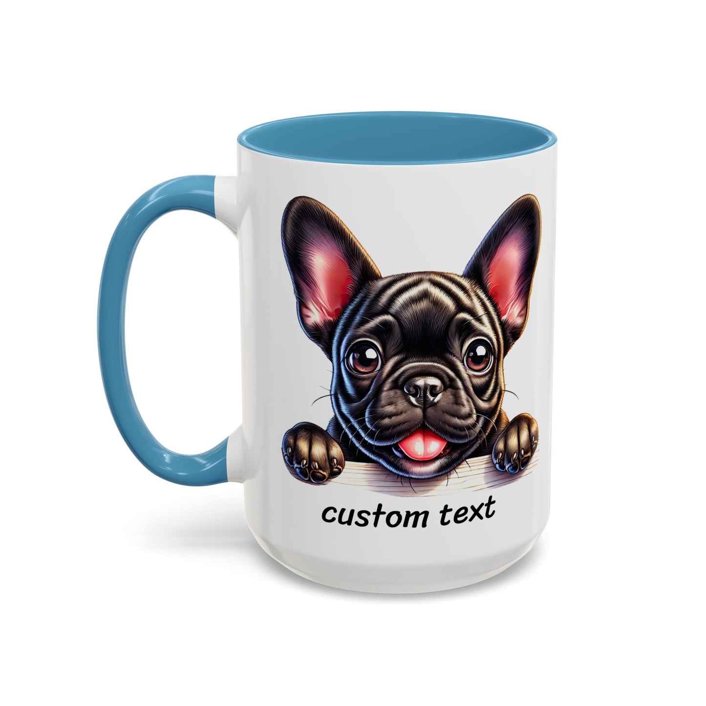 Funny Dog Lover French Bulldog Accent Mug - "Dog is Friendly, I am Not"