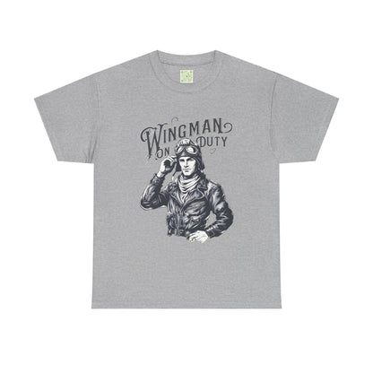 Wingman on Duty TShirt, Unisex Wingman Tee, Best Friend Gift, Gift for Him, Adventure Apparel, Casual Heavy Cotton Shirt, Leader Night Out
