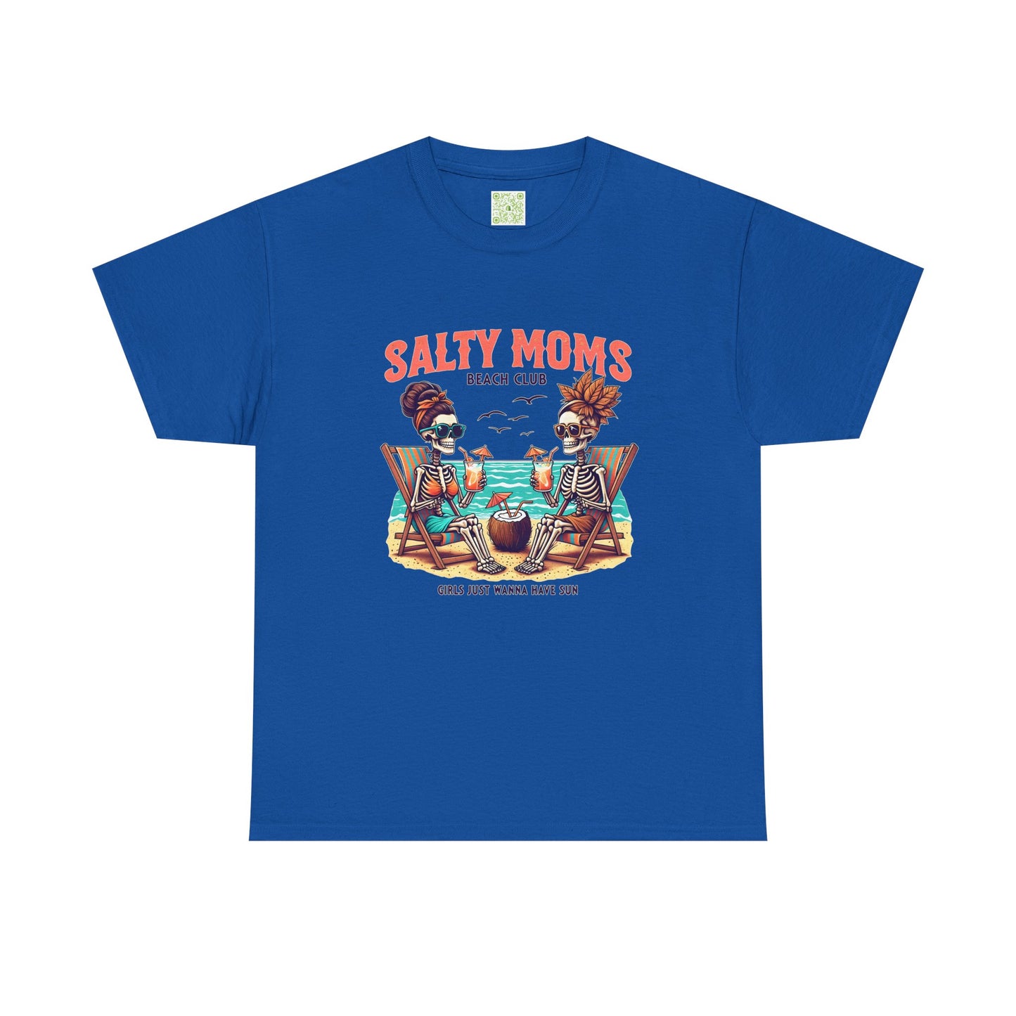 Salty Moms Beach Club Unisex Tee, Summer Fun Shirt, Beach Day Tee, Beachwear Gift, Mom Gift, Graphic Tee