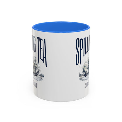 Spilling Tea Since 1773 Coffee Mug, Patriotic Coffee Mug, Funny Patriot Gift, American Freedom, Memorial Day