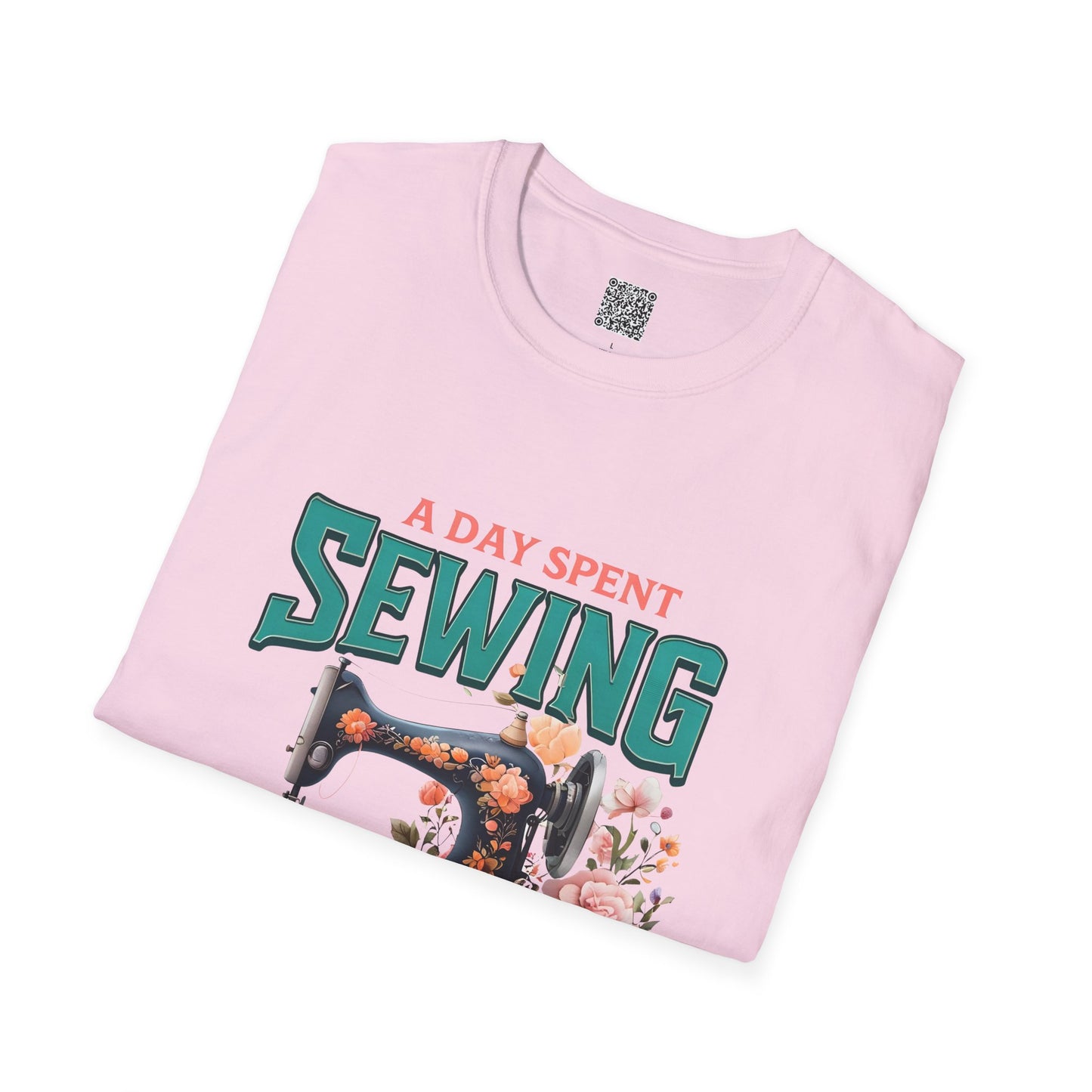 A Day Spent Sewing T-Shirt – Unisex Softstyle Tee for Sewing & Craft Lovers