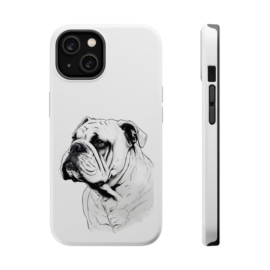 Bulldog Magnetic Tough Cases - Durable Phone Protection, Pet Lovers Gift, Animal Accessories, Unique Design, Personalized Tech
