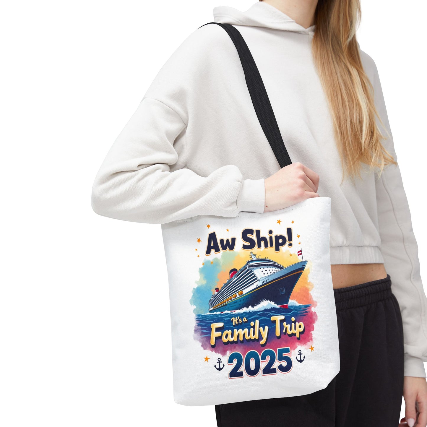Aw Ship Family Cruise Tote Bag, Family Vacation 2025, Custom Travel Shirt, Cruise Squad 2025, Cruise Mode On, Cruise Life Shirt