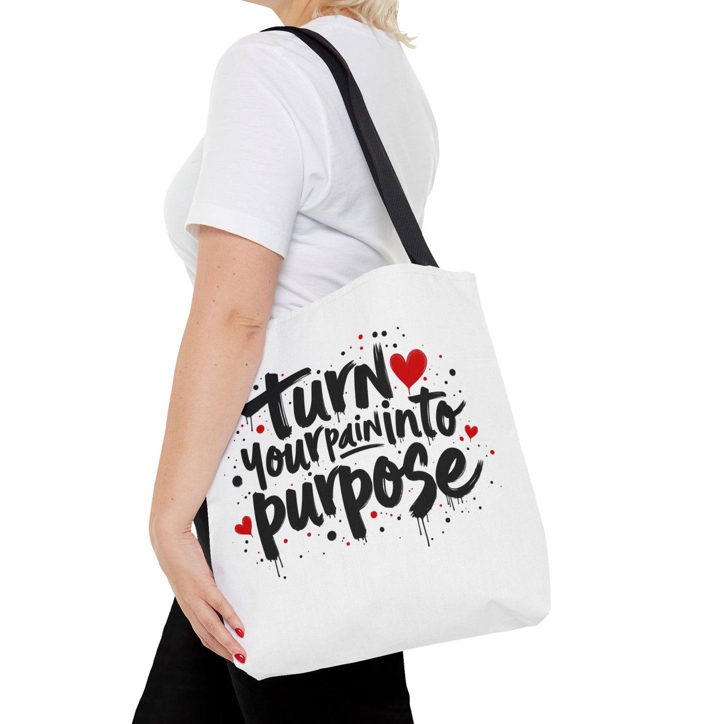Enneagram 4 Inspirational Tote Bag, Turn Your Pain Into Purpose, Enneagram Type 4, Self Growth, Personality Types