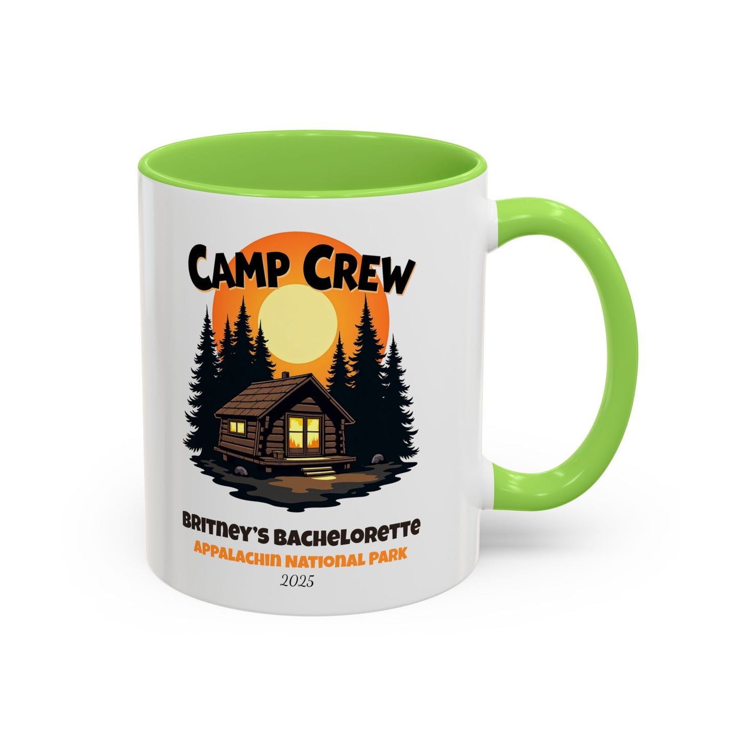 Camp Crew Accent Coffee Mug, Hen Party Favors, Camp Bachelorette, Bachelorette Cup, Girls Trip Gifts, Bride Tribe