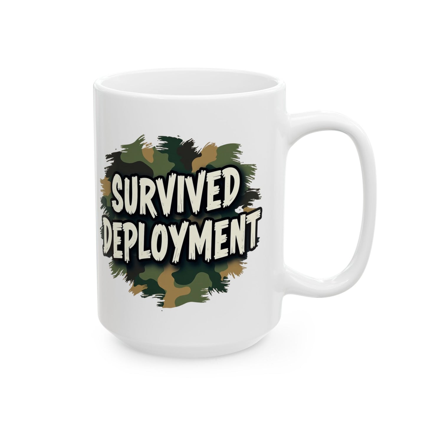 National Guard Survived Deployment Mug, Military Pride, Veteran Coffee Mug, Army National Guard Gift, Veteran Appreciation (11oz & 15oz)
