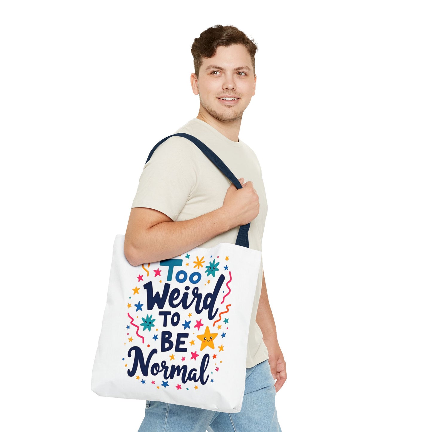 Enneagram Type 4 Tote Bag, To Weird to Be Normal, Personality Test, Enneagram Four, Self Growth Accessories