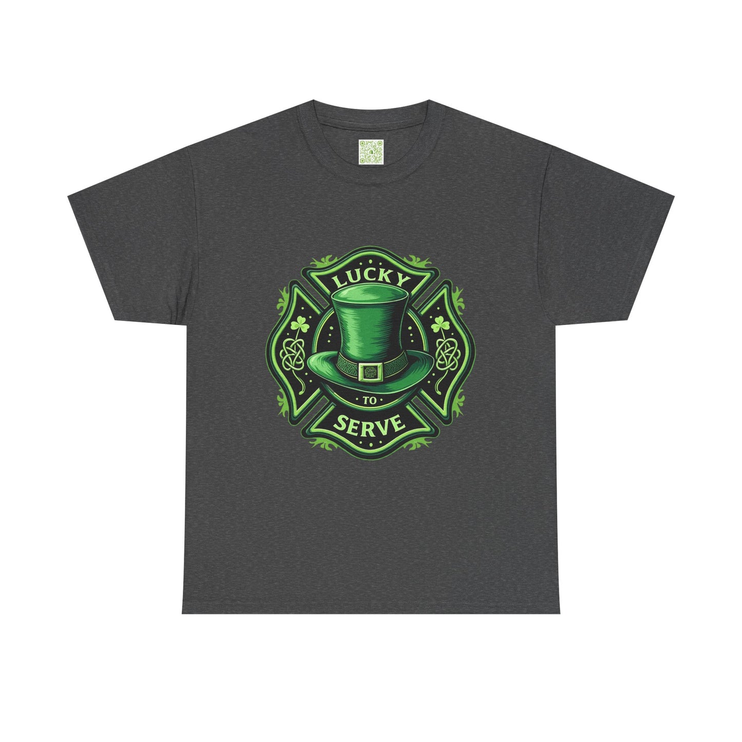 Firefighting Lucky to Serve Tee, Firefighter Gift, Shamrock Tee, St Patrick's Firefighter Day Tee, Fireman Shirt, Firemen Gift