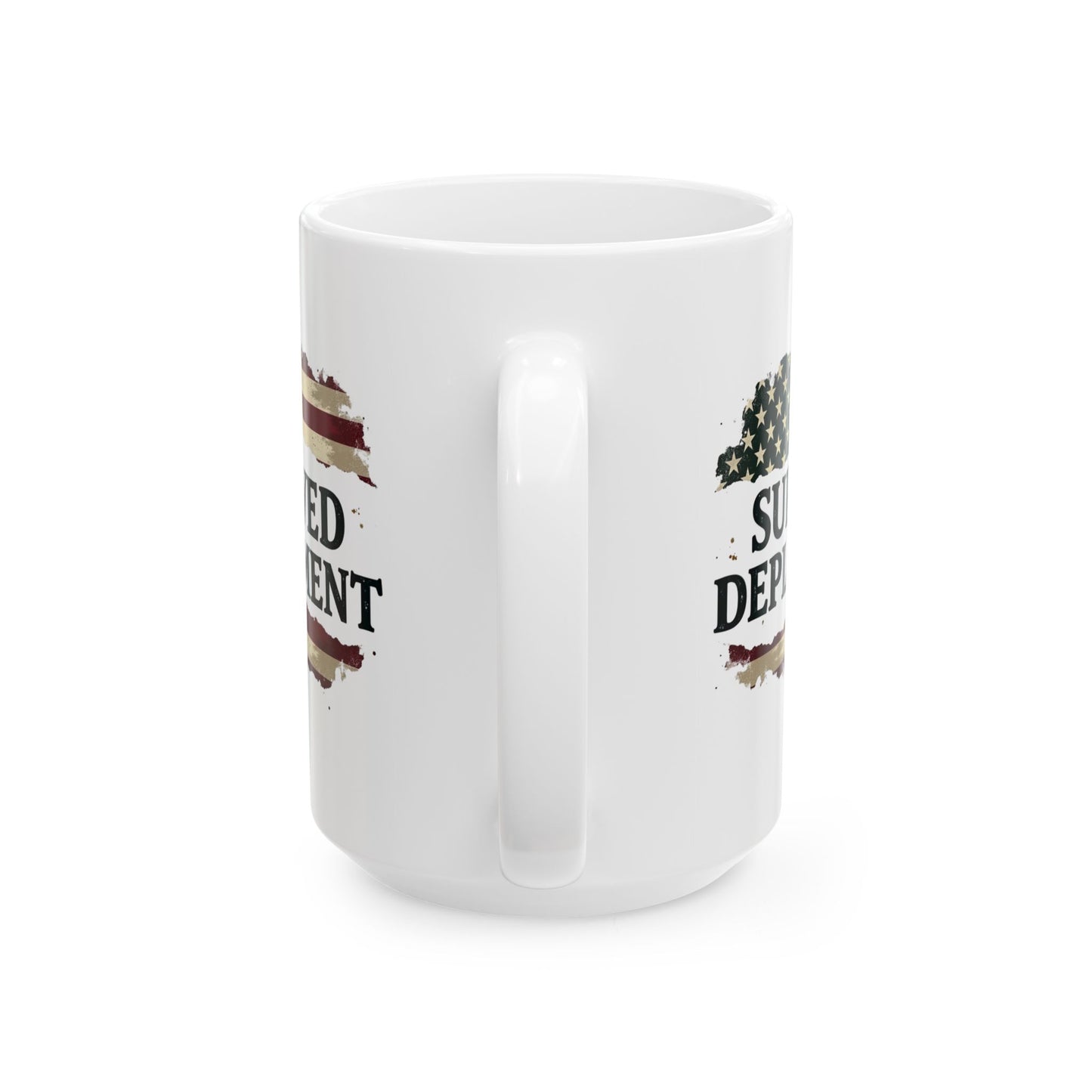 National Guard Survived Deployment Flag Mug, Army National Guard, Veteran Appreciation Gift, Military Coffee Cup