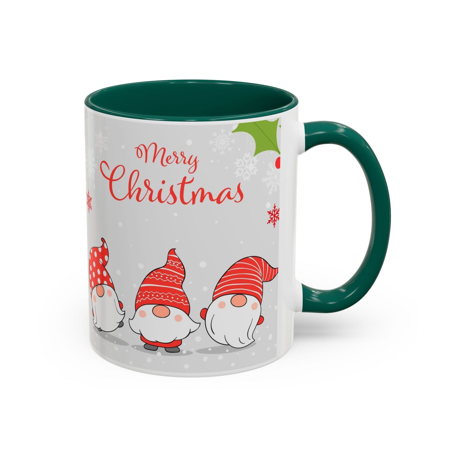 Dancing Merry Christmas Gnome Mug, Cute Holiday Coffee Cup, Festive Winter Gift for Gnome Lovers, Christmas Morning Hot Cocoa Cup, Holiday Drinkware