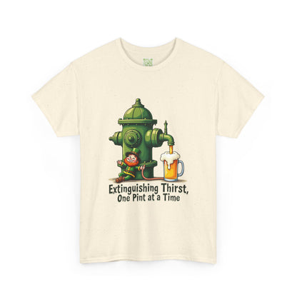 Funny Extinguishing Thirst Unisex Heavy Cotton Tee - Perfect for Pub Lovers, Beer Enthusiasts, Party Goers, Gift, Unisex