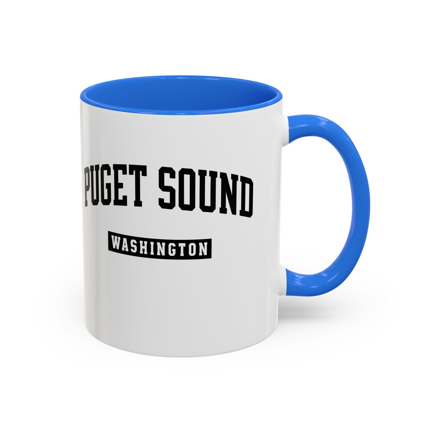 Seattle, Tacoma, Puget Sound Washington Accent Coffee Mug, Tacoma, Puget Sound Gift, Puget Sound WA, Washington Souvenir, Puget Sound Mug