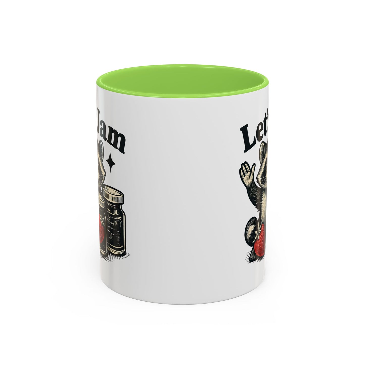 Racoon Mug, Racoon Gifts, Let's Jam Coffee Mug, Strawberry Mug, Cute Summer Mug, Raccoon Strawberry Mug, Funny Raccoon Mug, Trending Now