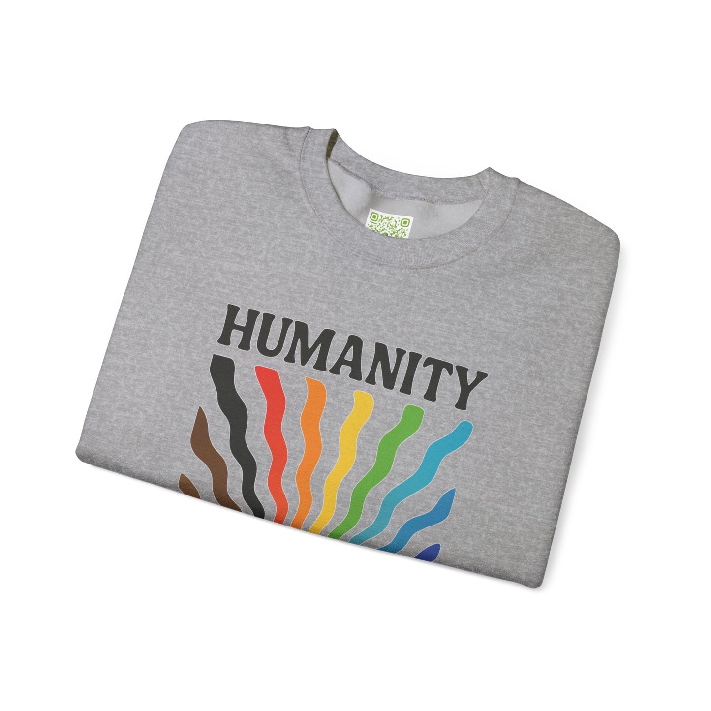 Pride Month Crewneck Sweatshirt, Humanity is Inclusive, LGBT Shirt, Lesbian Pride, Bisexual, Transgender, Equal Rights, pridemonth
