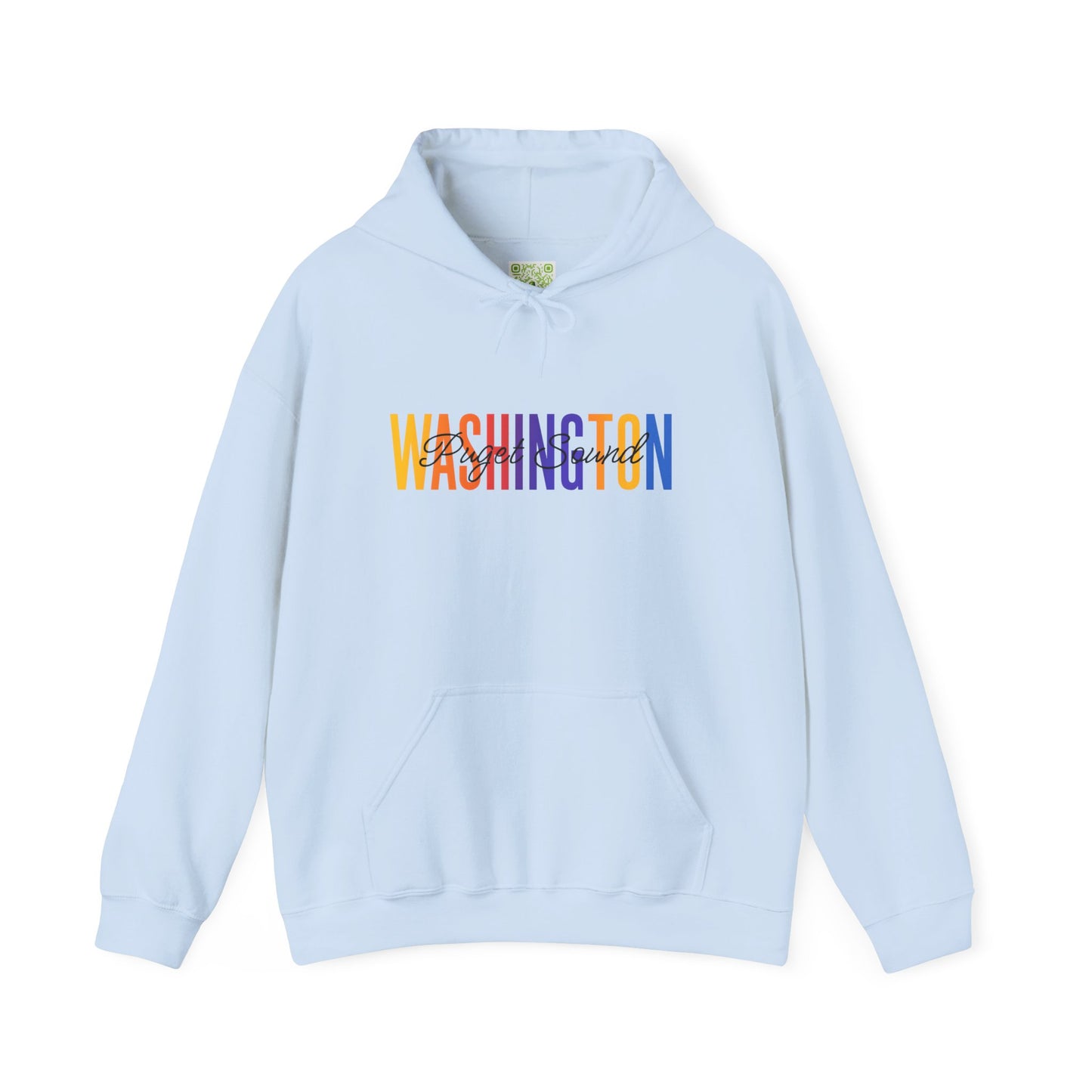 Colorful Puget Sound Washington Hoodie, Tacoma Sweatshirt, Puget Sound Gift, Washington Vacation, Men’s Pullover, Woman's Pullover