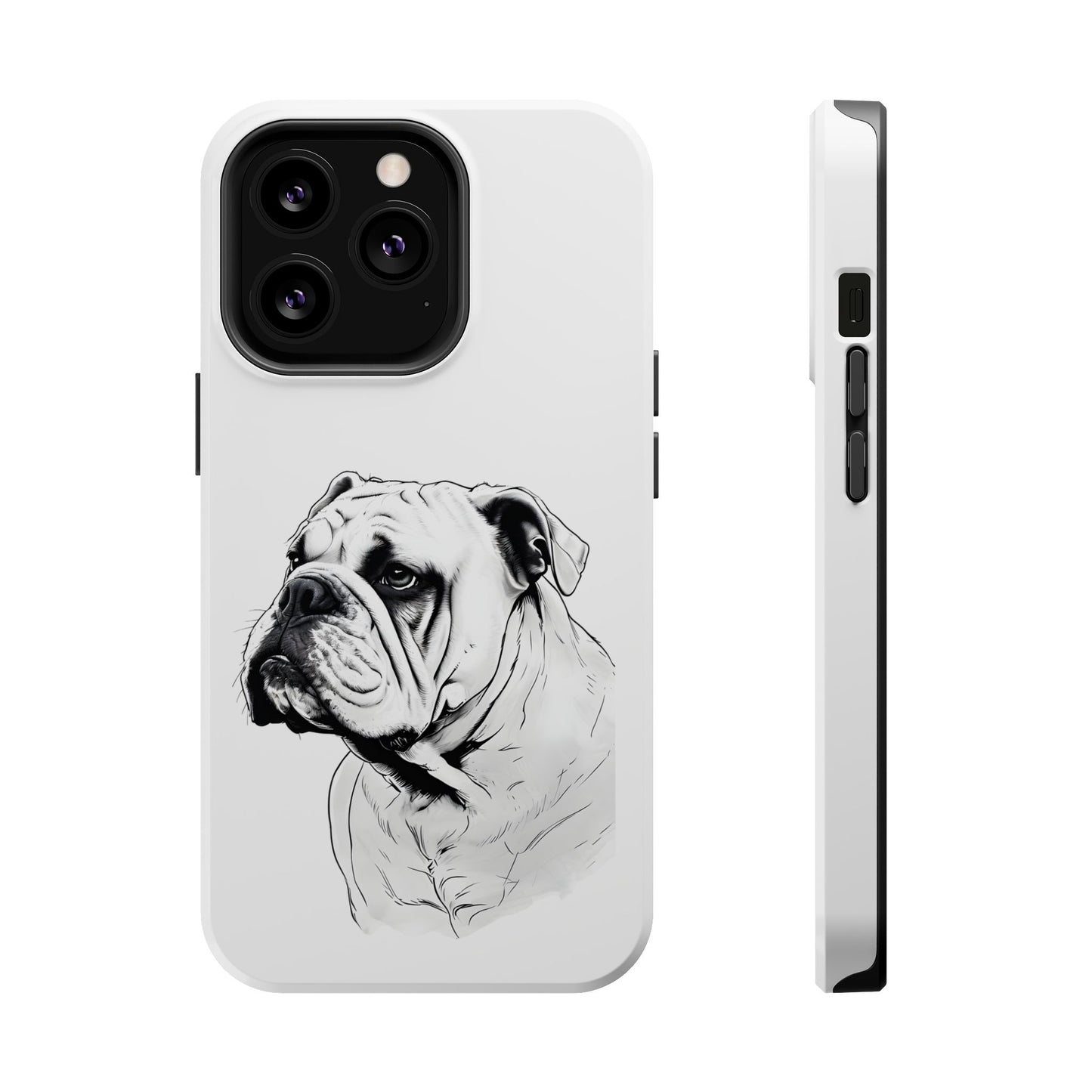 Bulldog Magnetic Tough Cases - Durable Phone Protection, Pet Lovers Gift, Animal Accessories, Unique Design, Personalized Tech