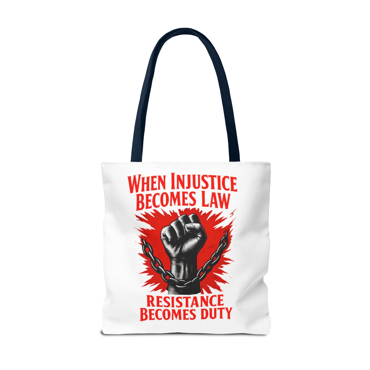 Resistance Duty Tote Bag, Political Protest Tote, Graphic Tote Bag, Subtle Anti Trump, Trendy Tote Bag, Injustice Law