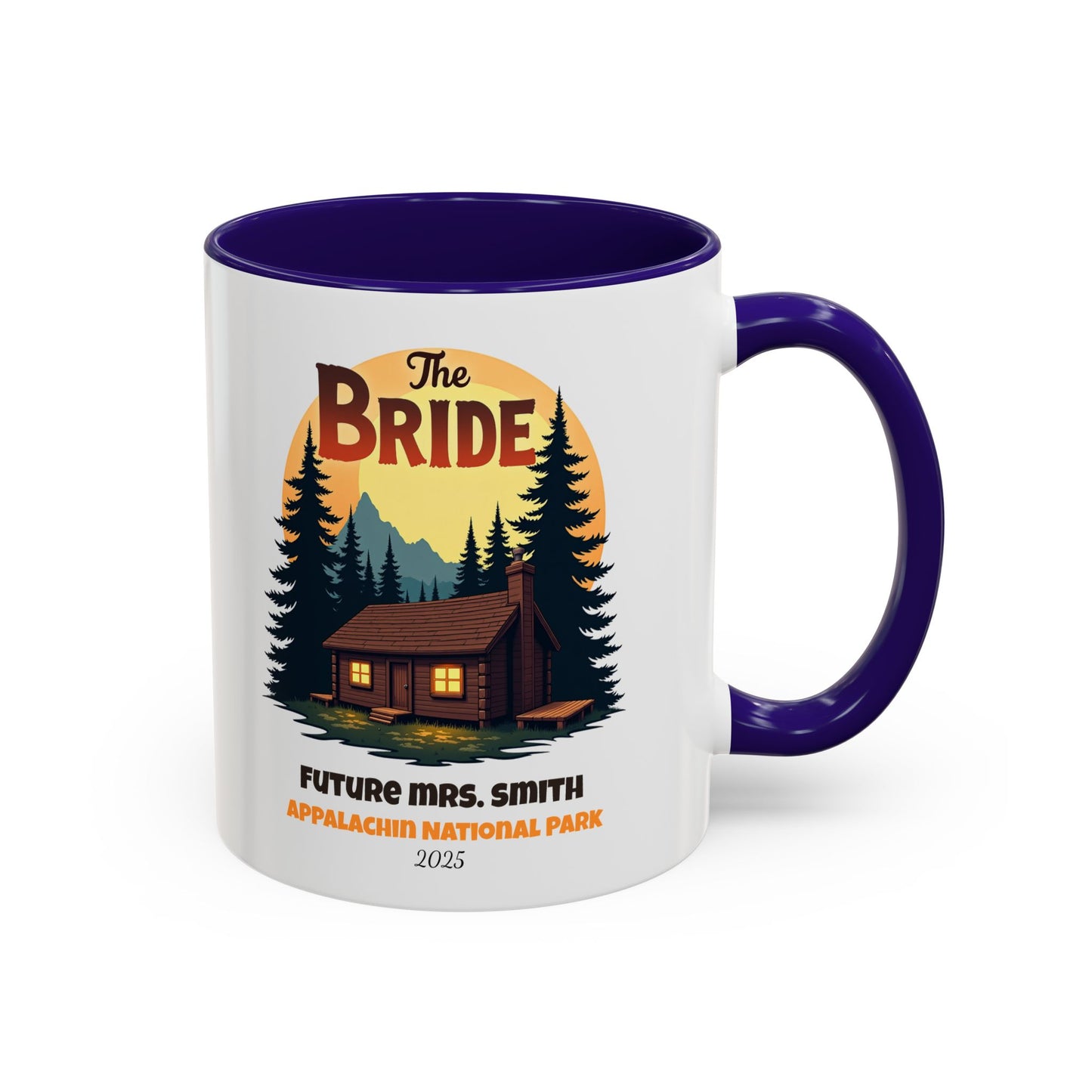 Camp Bride Accent Coffee Mug, Hen Party Favors, Bachelorette Cup, Girls Trip Gifts, Camp Bach, Bride Tribe