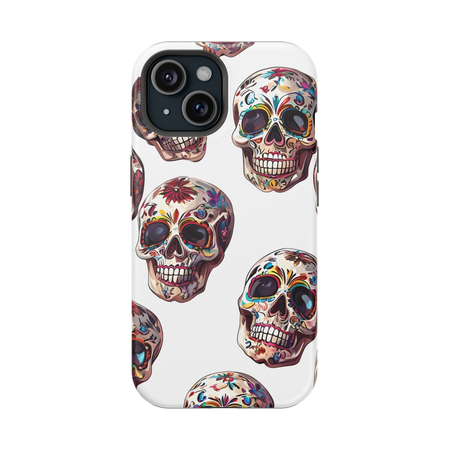 Sugar Skull Phone Case, Dia De Los Muertos, Day Of The Dead, Mexican Tradition, Sugar Skull Art, Wireless Charger