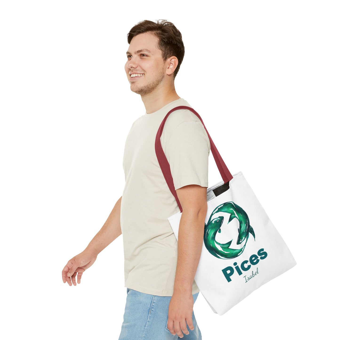 Pices Zodiac Personalized Tote Bag - Astrology Inspired, Gift for Taurus, Festival Tote, Astrology Lover's Bag, Horoscope Gift