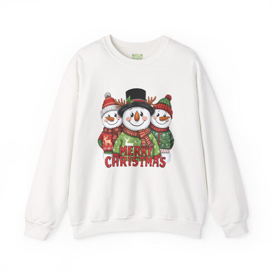 Merry Christmas Snowman Sweatshirt, Funny Snowman Shirt, Snowman Apparel, Cute Let It Snow Top, Snowman Lover Gift, Snowman Gift For Her, Kitschy Christmas Gift