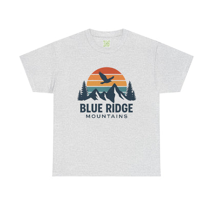 Blue Ridge Parkway Unisex Heavy Cotton Tee, Nature Lover Shirt, Blue Ridge Mountains, North Carolina Shirt, Camping Gift