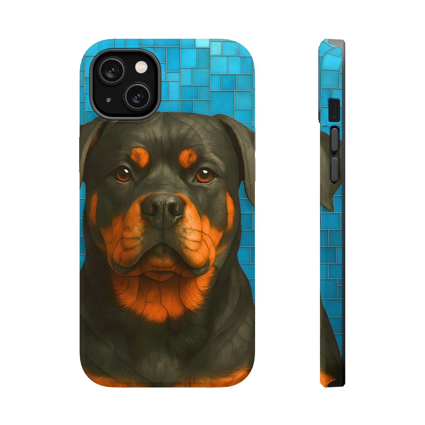 Rottweiler Mosaic Phone Case, Rottie Mama Phone Cover, Rottweiler Mama Gift, Dog Lover Gift, iPhone Dog Case