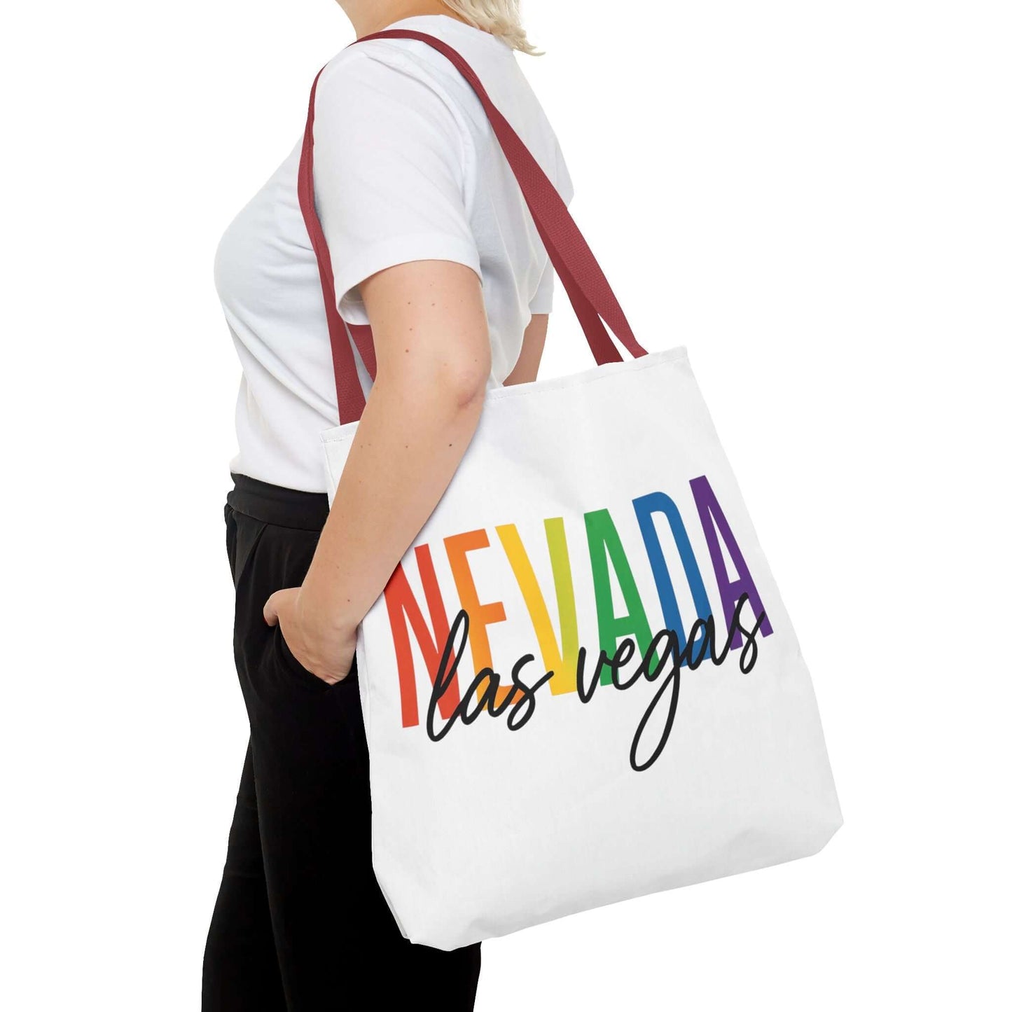 Pride Las Vegas Nevada Tote, Pride Month Tote, Bisexual Pride Bag, LGBT Tote, Transgender Gift, Lesbian Tote, Equal Rights Bag