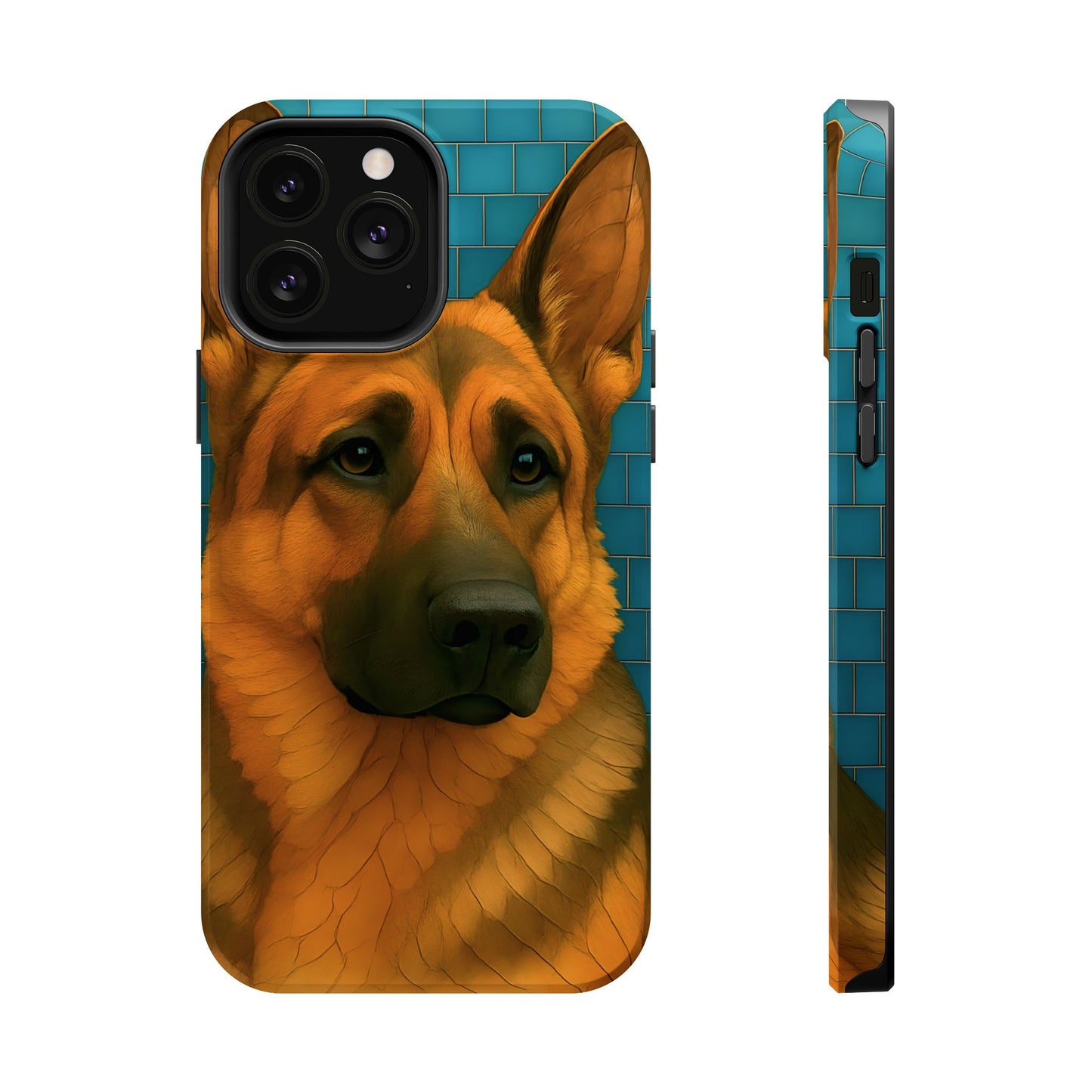German Shepherd Mosaic Phone Case, German Shepherd Mom Gift, Dog Phone Case, Pet Gift, Dog Lover Present, iPhone Dog Case