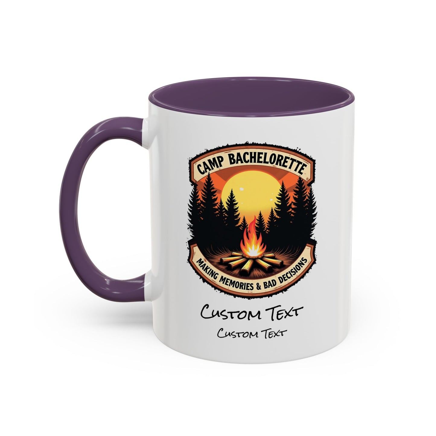Personalized Camp Bachelorette Coffee Mug, Camp Bride Mug, Camp Bach Mug, Bride Tribe, Hen Party Favors, Custom Text