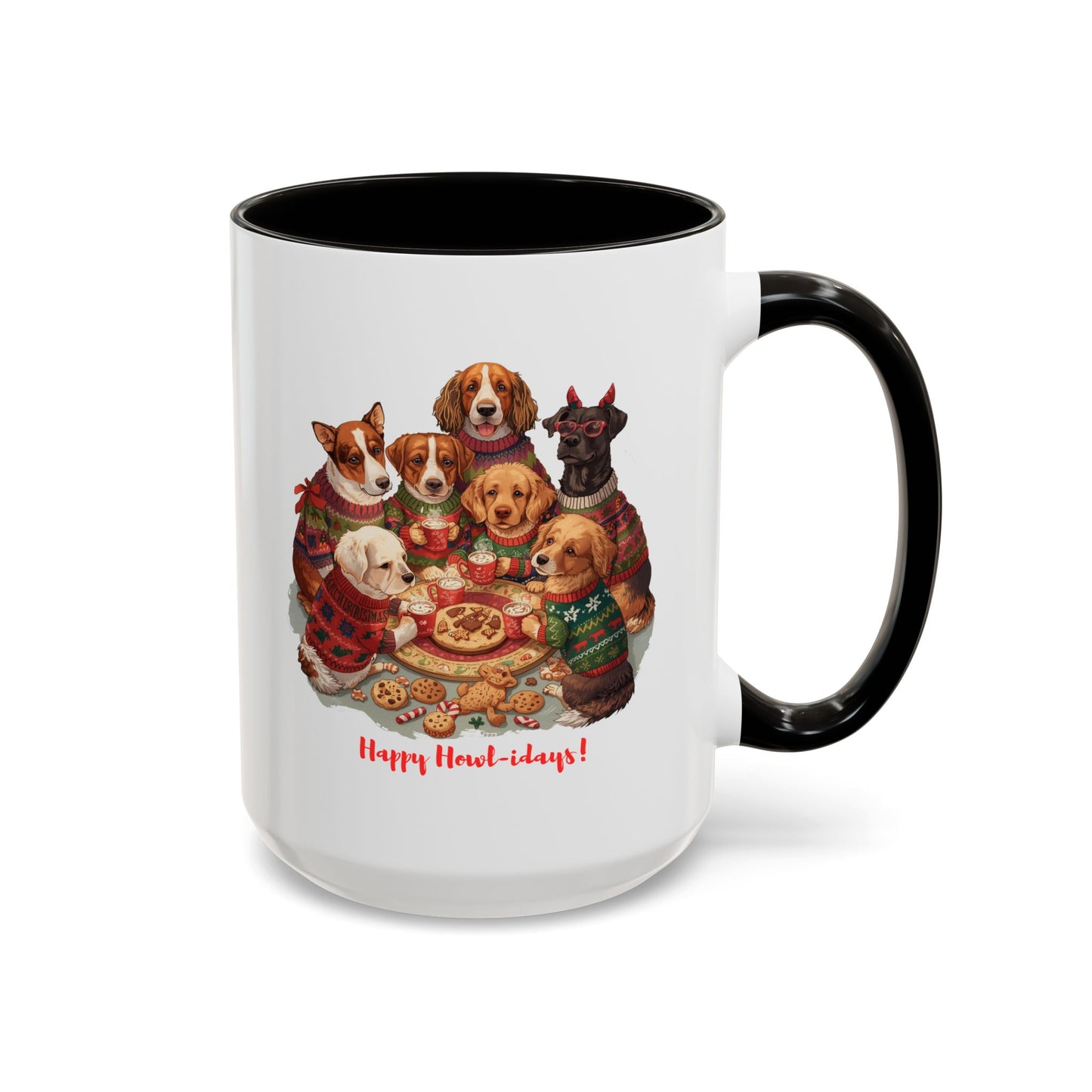 Dog Christmas Mug, Colorful Pet Lover Holiday Mug, Custom Dog Mug, Funny Christmas Dog, Christmas Squad, Merry Christmas Gift