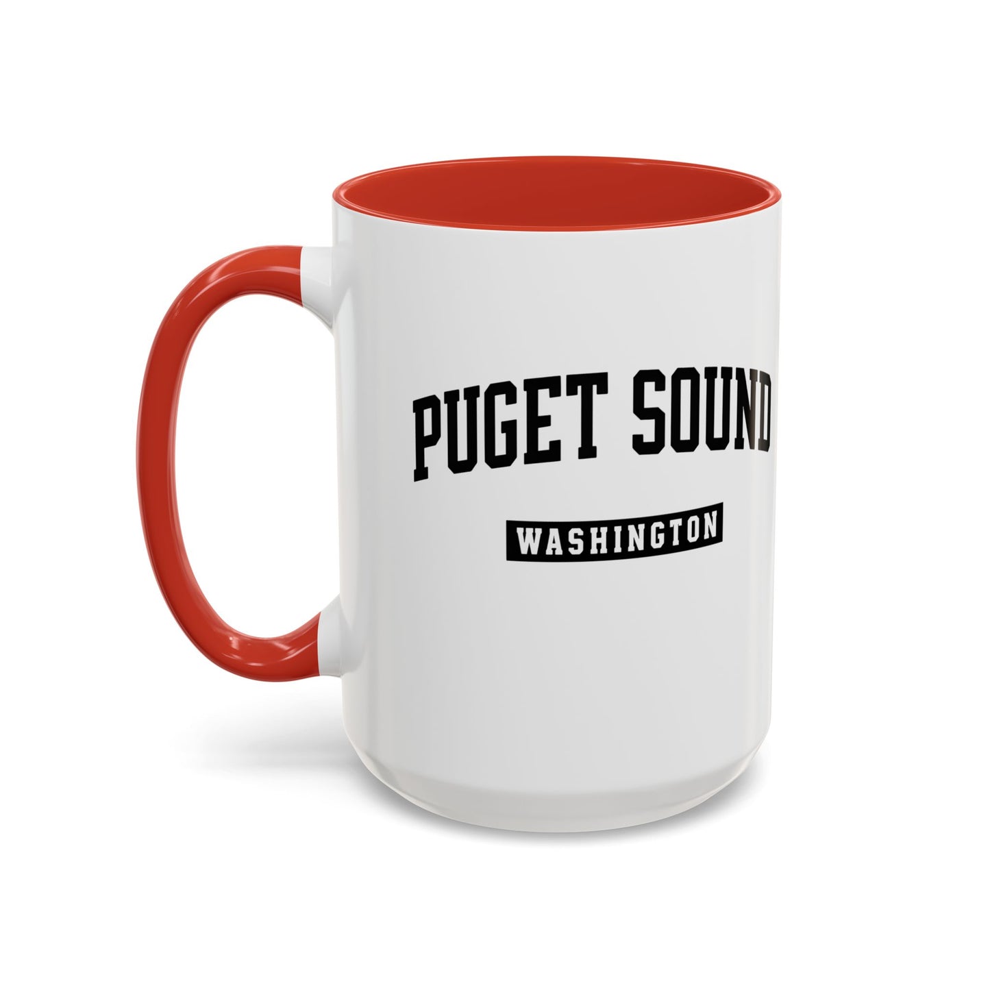 Puget Sound Washington Accent Coffee Mug, Tacoma, Puget Sound Gift, Puget Sound WA, Washington Souvenir, Puget Sound Mug
