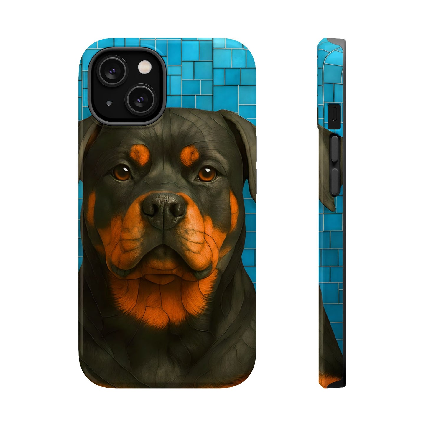 Rottweiler Mosaic Phone Case, Rottie Mama Phone Cover, Rottweiler Mama Gift, Dog Lover Gift, iPhone Dog Case