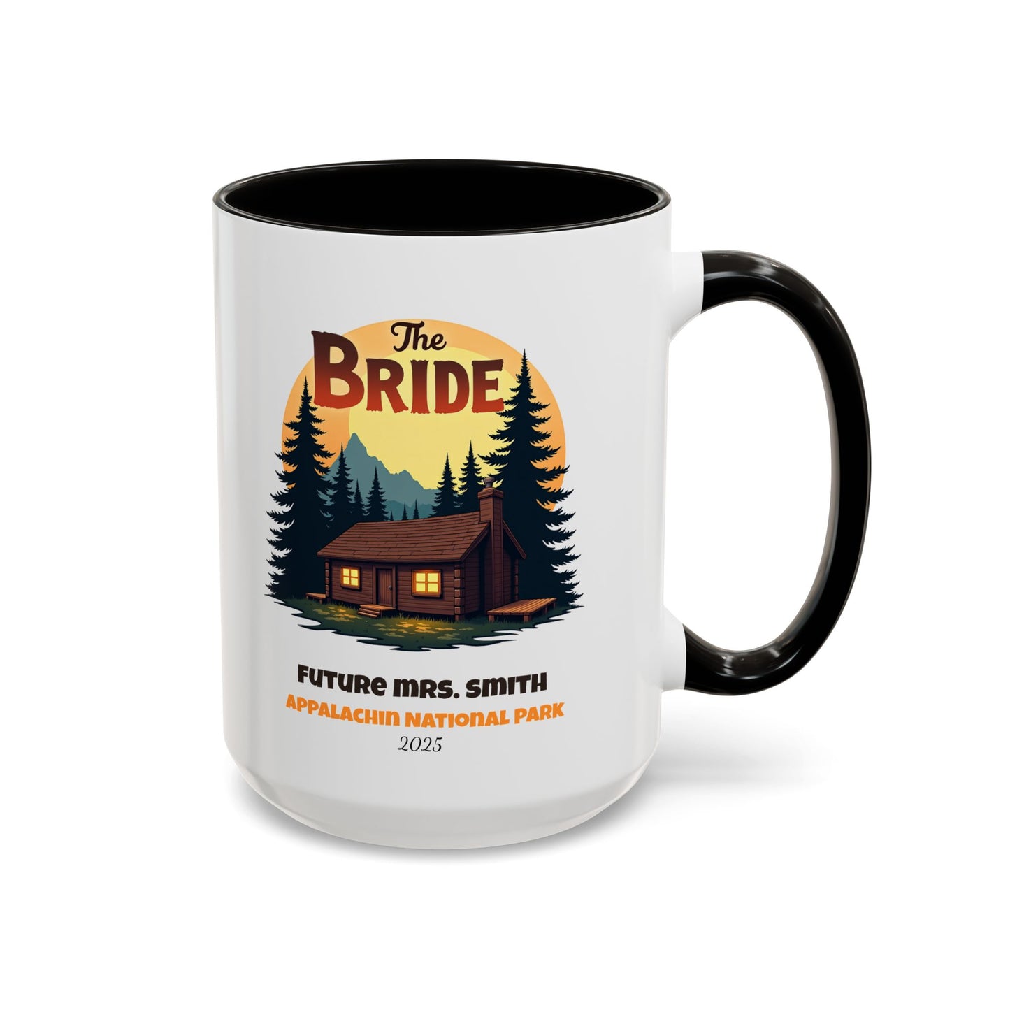 Camp Bride Accent Coffee Mug, Hen Party Favors, Bachelorette Cup, Girls Trip Gifts, Camp Bach, Bride Tribe