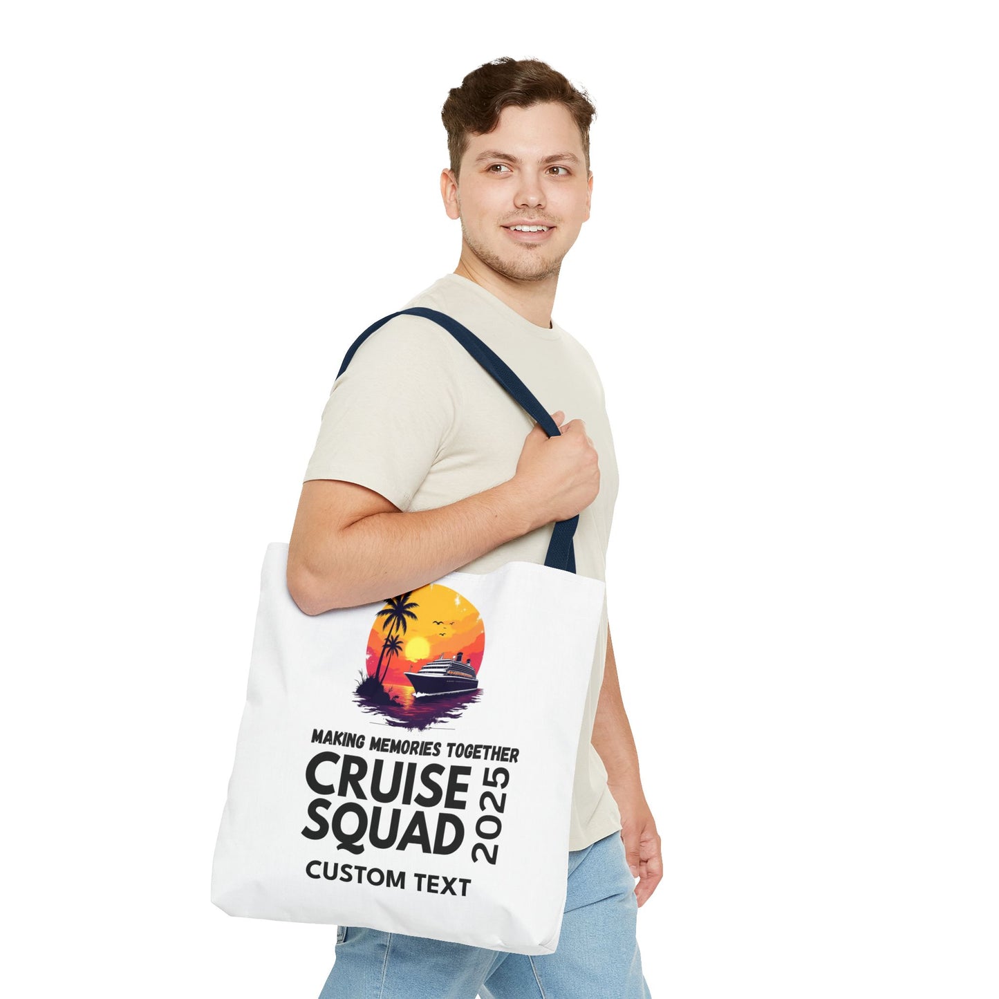 Personalized Cruise Squad Tote Bag, Family Cruise 2025, Matching Tote Bag, Vacation Tote, Family Vacation 2025, Cruise Bag