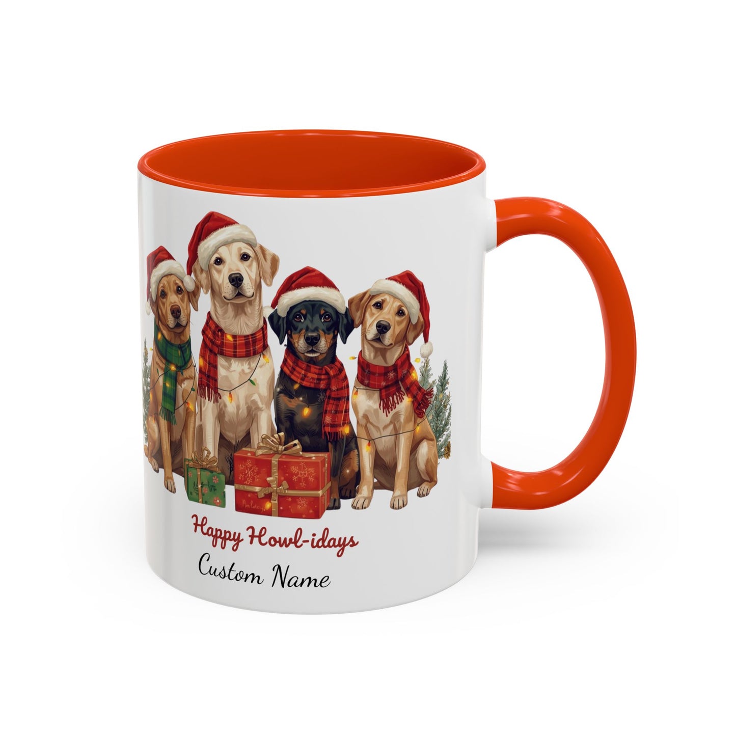 Festive Dog Mug, Dog Christmas Mug, Cute Christmas Dog, Custom Dog Mug, Holiday Spirit, Merry Christmas, Family Xmas Mug