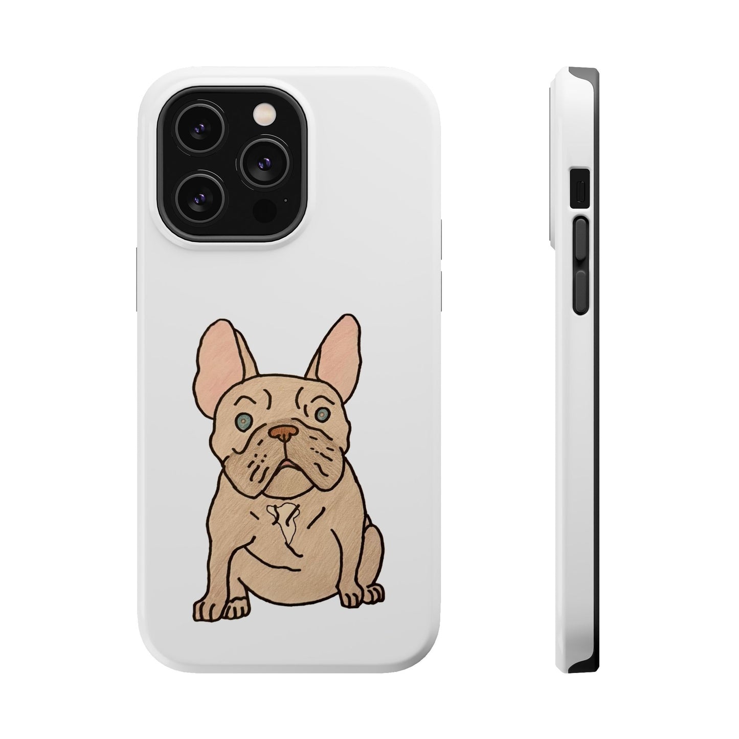 French Bulldog Magnetic Tough Case, Cute Pet Phone Cover, Dog Lover Gift, MagSafe Phone Protector, Unique Phone Accessory
