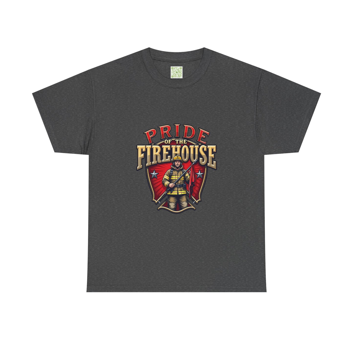 Fireman Shirt Pride of the Firehouse, Firewoman Tee, Firefighter Shirt, First Responder Gift, Fire Rescue, Thin Red Line