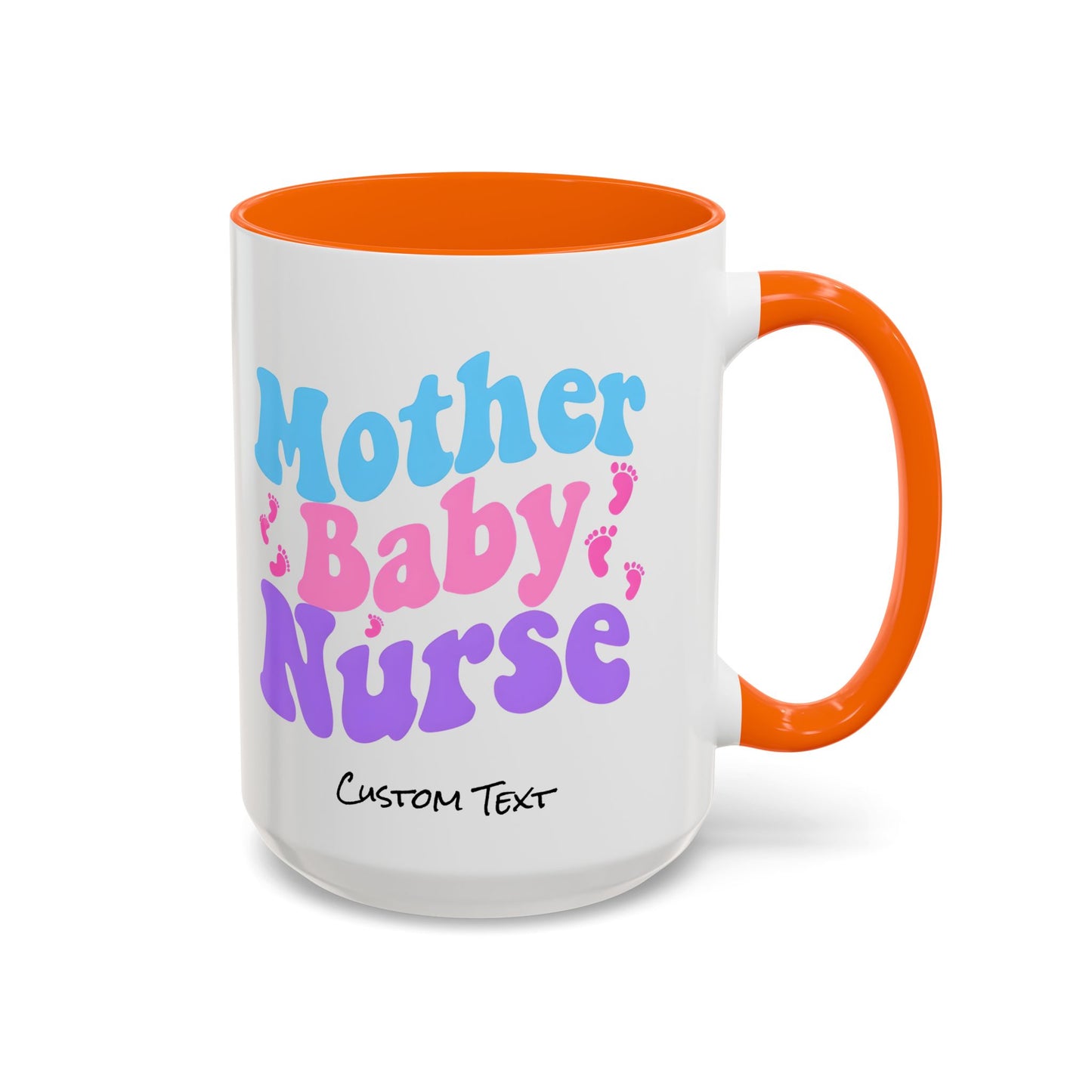 Retro Mother Baby Nurse Coffee Mug, Nurse Practitioner Gift, Labor and Delivery Nurse, Postpartum Gift, Nursery Nurse Cup
