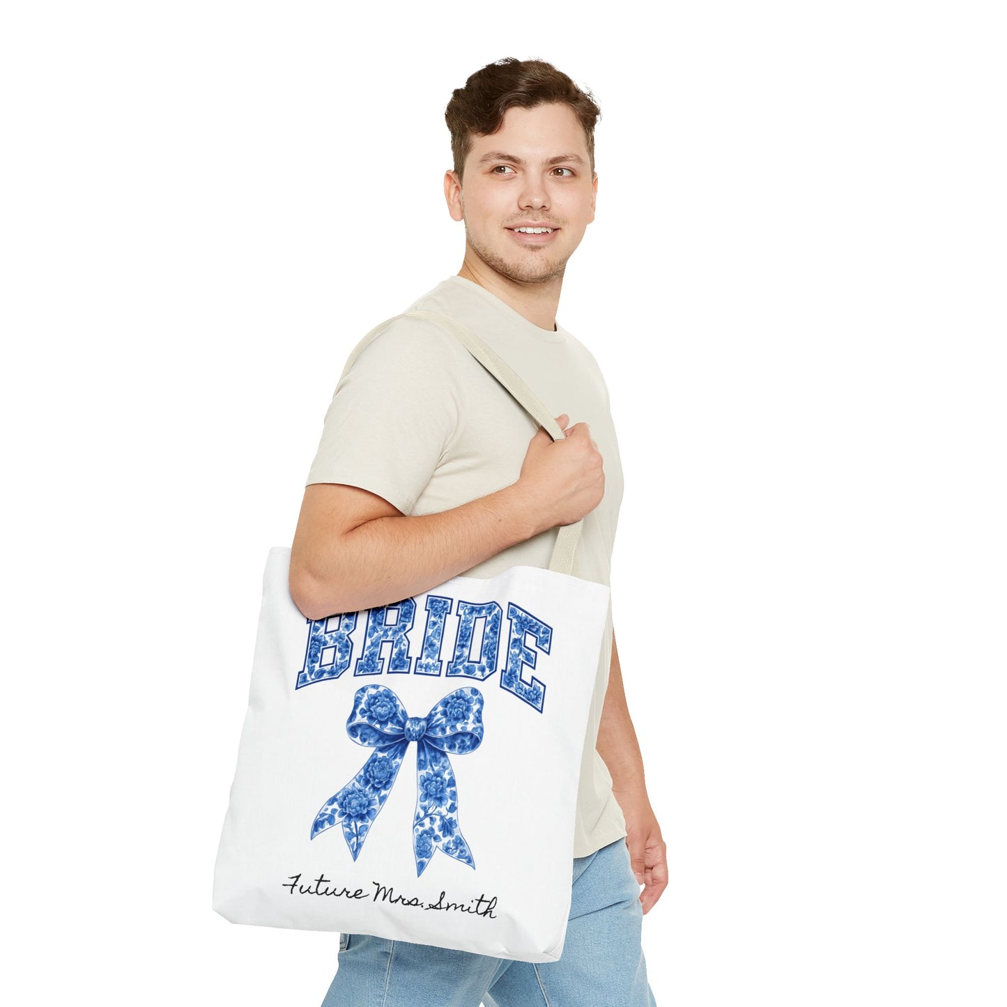 Bridal Tote Bag, Future Mrs. Smith Gift, Wedding Planning, Bride-to-Be Accessory, Personalized Bridal Shower Favor