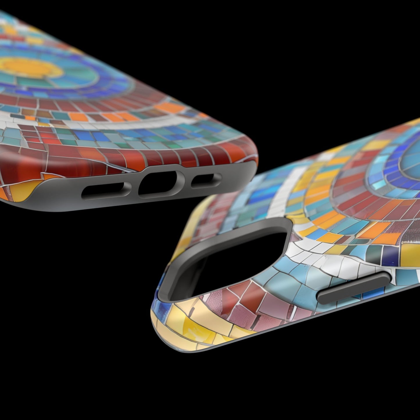 Vibrant Mosaic  iPhone Case - Colorful iPhone Cover, Unique Phone Accessory, MegSafe iPhone cover