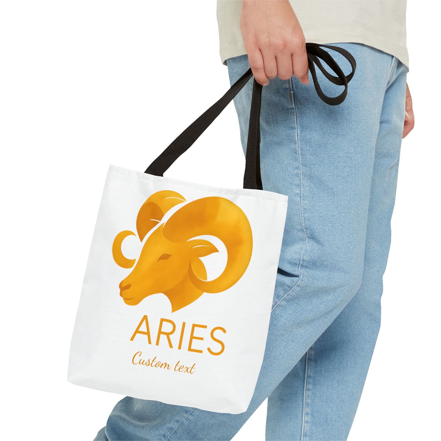 Aries Zodiac Personalized Tote Bag, Artistic Tote Bag, Astrology Bag, Unique Tote Bag, Aries Birthday Gift