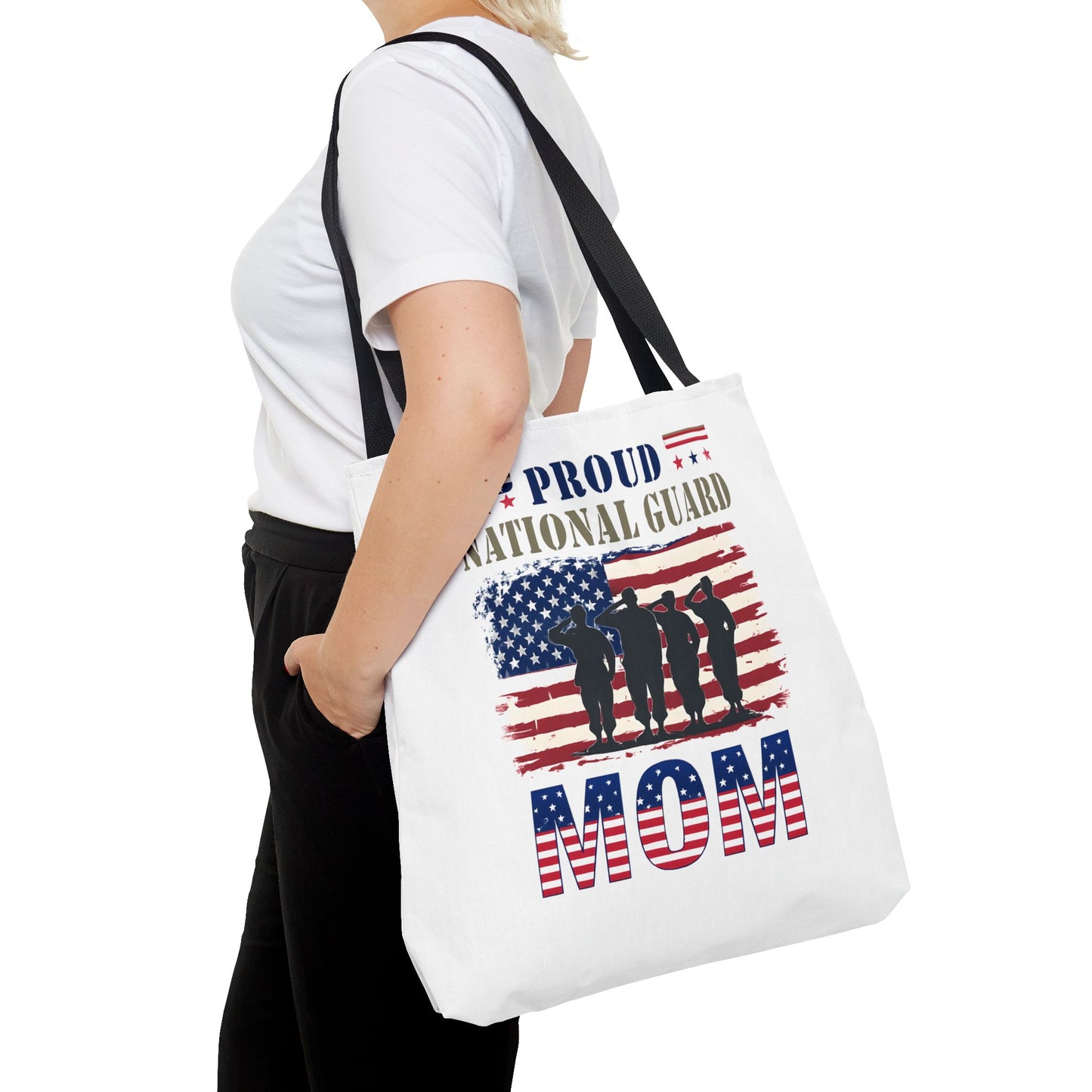 Proud National Guard Mom Tote Bag, Proud Army Mom, Marine Mom, Army Wife, Military Mom, Military Tote Bag, USA