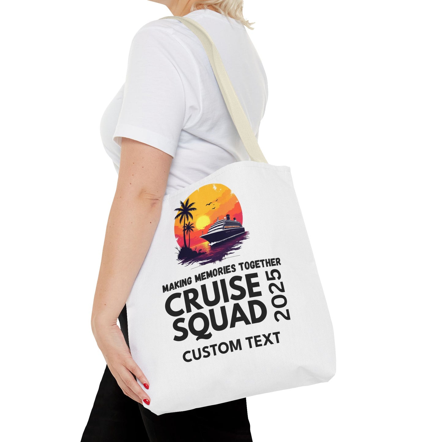 Personalized Cruise Squad Tote Bag, Family Cruise 2025, Matching Tote Bag, Vacation Tote, Family Vacation 2025, Cruise Bag