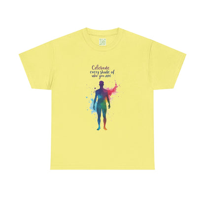 Enneagram Four Celebrate Every Shade Personality Tee, Celebrate Every Shade, Unisex Heavy Cotton, Self Growth, Individualist Tee